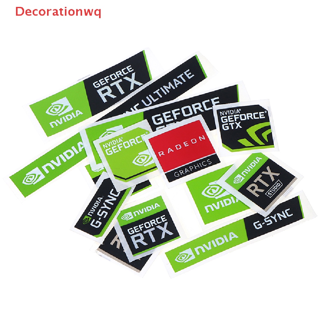 Bộ 5 Sticker NVIDIA GTX GEFORCE Dán Trang Trí Laptop Mới