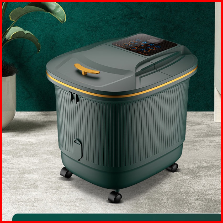 Bồn ngâm chân massage tự động làm nóng nước có chống giật Misubao Hàn Quốc, Máy ngâm chân massage có sục khí chính hãng