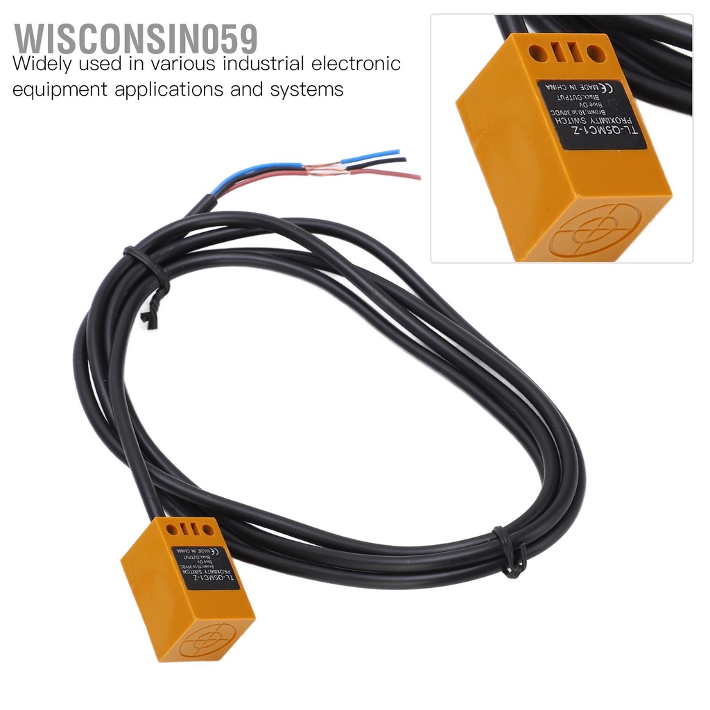 Wisconsin059 Công tắc tiệm cận vuông O111ROM TL ‑ Q5MC1 Z DC 10‑30V 3 dây Cảm biến cảm ứng NPN 5MM