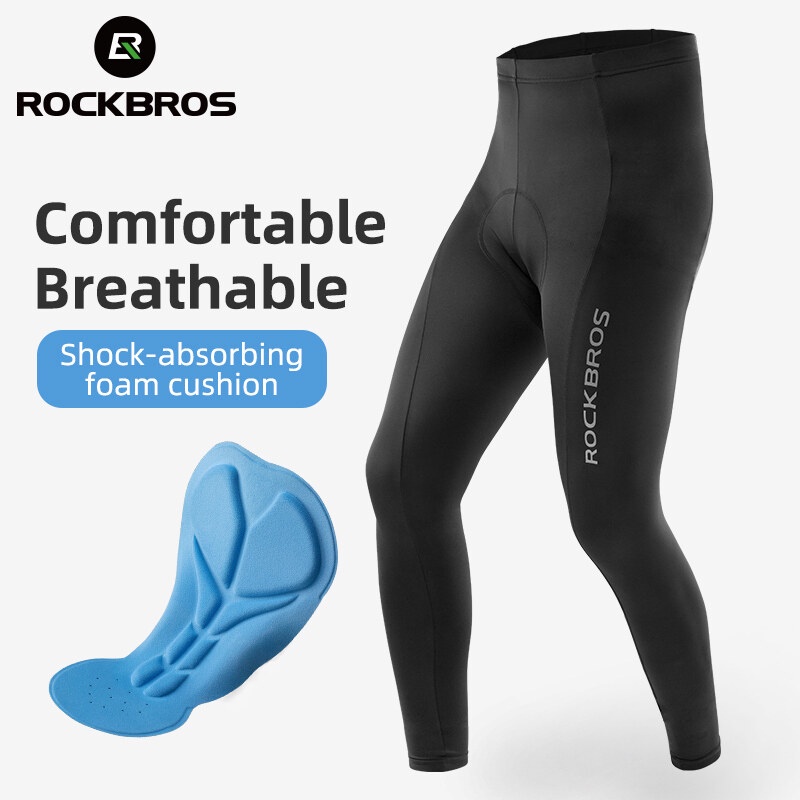 Rockbros Quần Legging Thể Thao Đạp Xe Thoáng Khí Nhanh Khô 3D Chống Sốc Cho Nam
