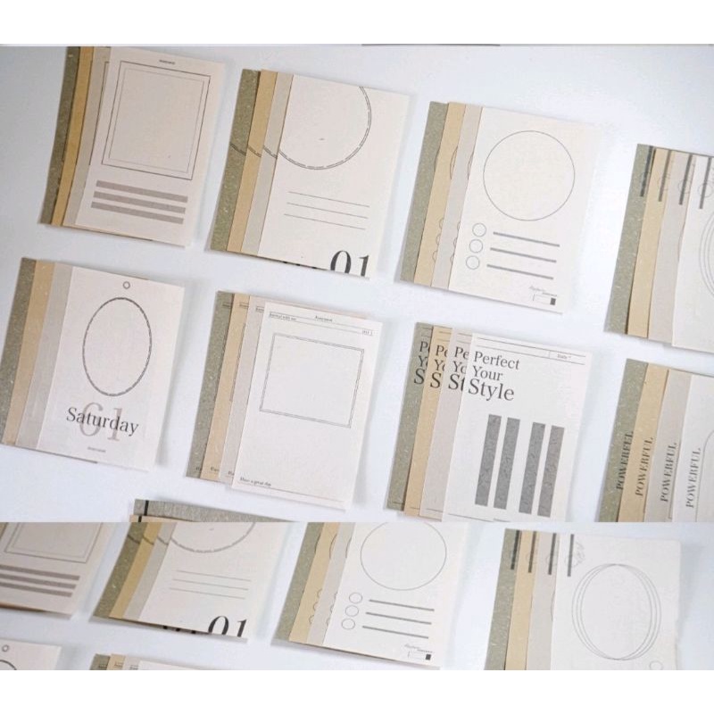 Krisna.room ♡ Jenny Studio- Hộp 40 tờ giấy note hoa trang trí sổ