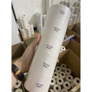 Giấy in đơn ghtk, in ghtk từ điện thoại 50*50mm cuộn 30m 50x50mm