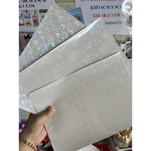 MIẾNG DÁN DECAL HOLOGRAM TRANG TRÍ ẢNH KHỔ A5