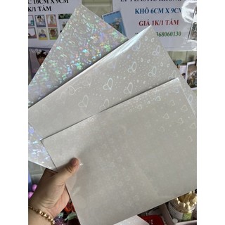 Miếng dán decal hologram trang trí ảnh khổ a5