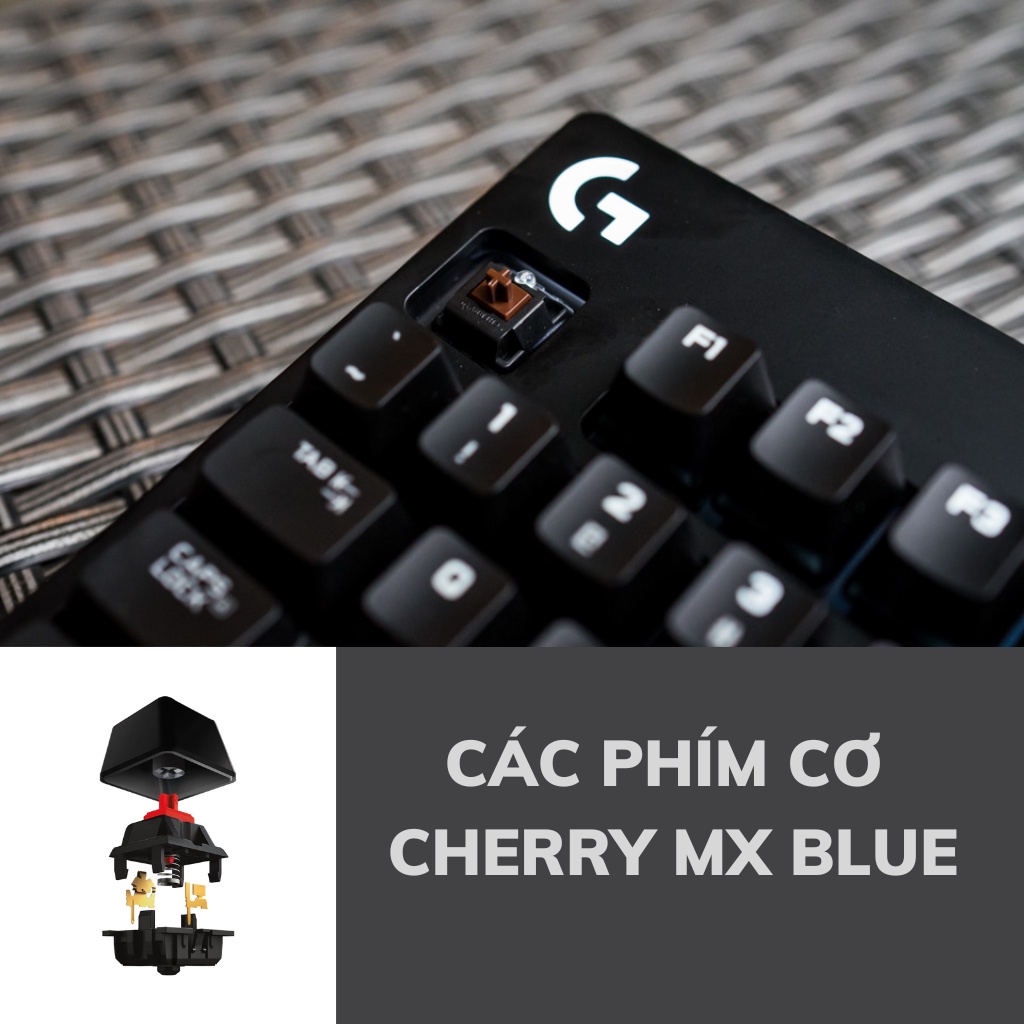 Bàn phím cơ có dây gaming Logitech G610 Orion - Đèn Led, nhấn 26 phím đồng thời