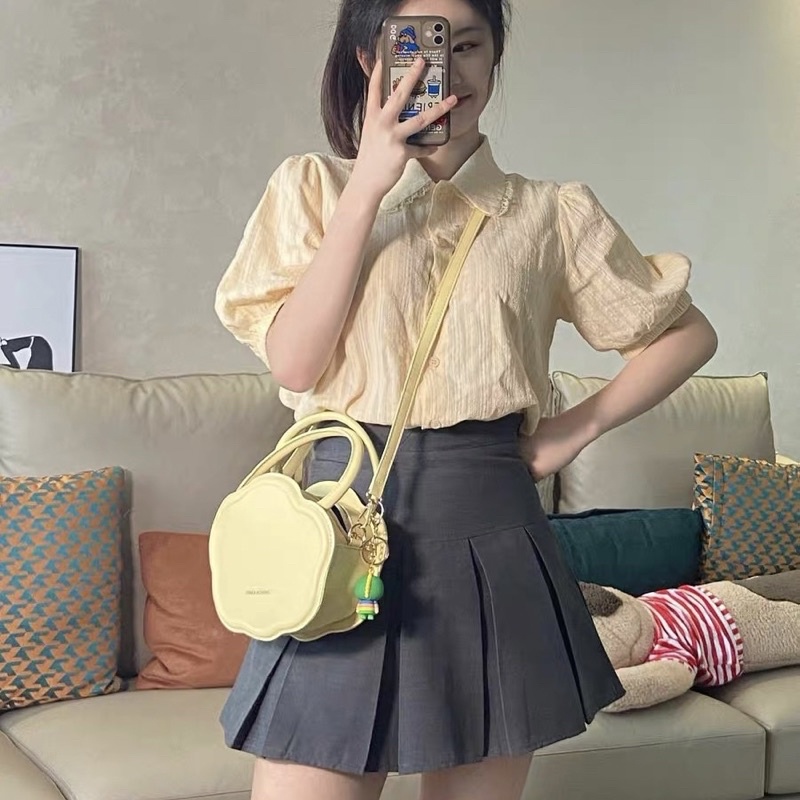 Túi xách nữ màu pastel kiểu dáng hình đám mây xinh xắn