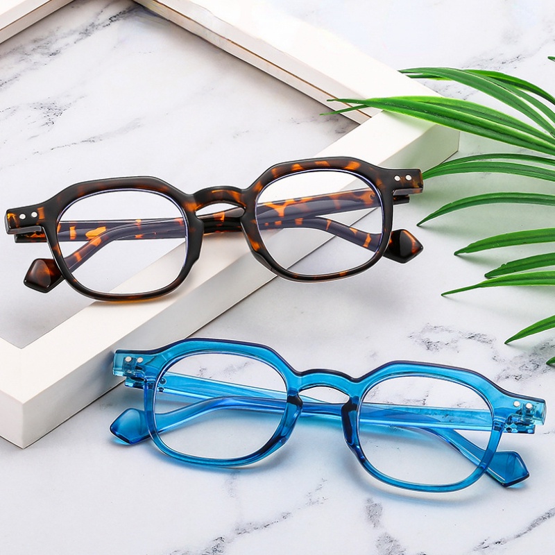 Kính Mát Gọng Vuông Nhỏ Chống Ánh Sáng Xanh Thời Trang Hàn Quốc Cổ Điển Cho Nam Và Nữ