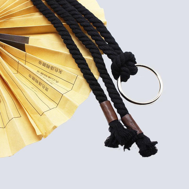 Thắt Lưng Dây Thừng cotton Màu Trắng Đen Phong Cách Harajuku Đơn Giản Dễ Phối Đồ Cho Nữ