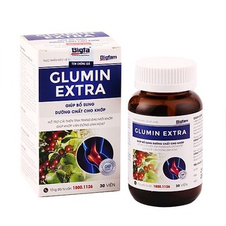Viên uống bổ xương khớp Glumin Extra dưỡng chất cho khớp Lọ 30 viên