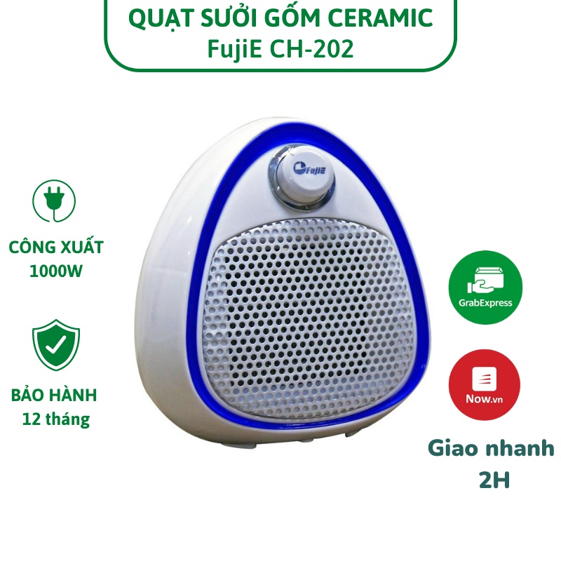 Quạt Sưởi Gốm Ceramic FujiE CH-202 (3 màu ngẫu nhiên)