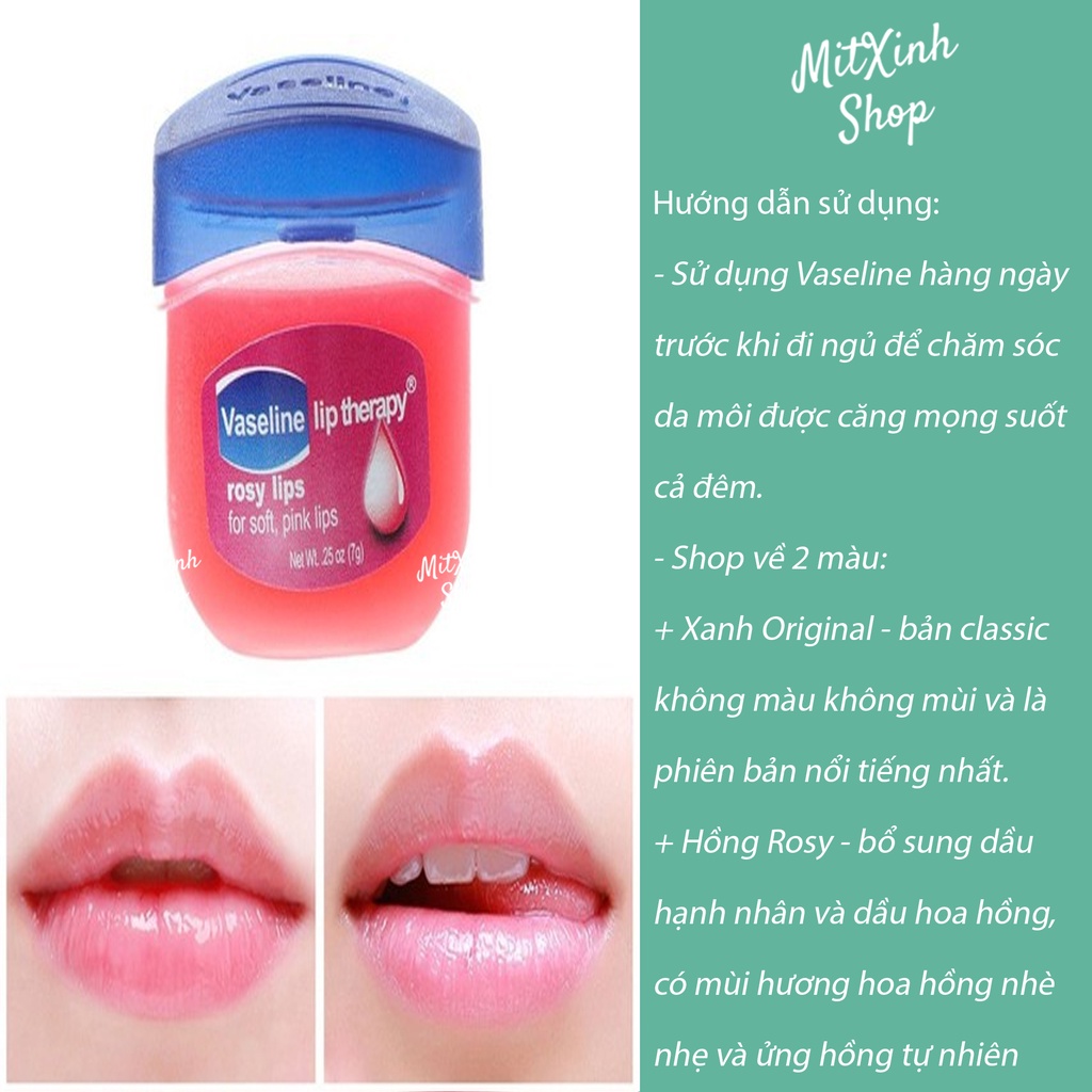 Sáp son dưỡng môi Vaseline chống nứt nẻ môi hiệu quả hũ 50g