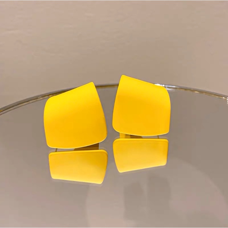 Siêu phẩm bông tai màu cá tính, khuyên tai phong cách hàn quốc chui bạc 925 cao cấp