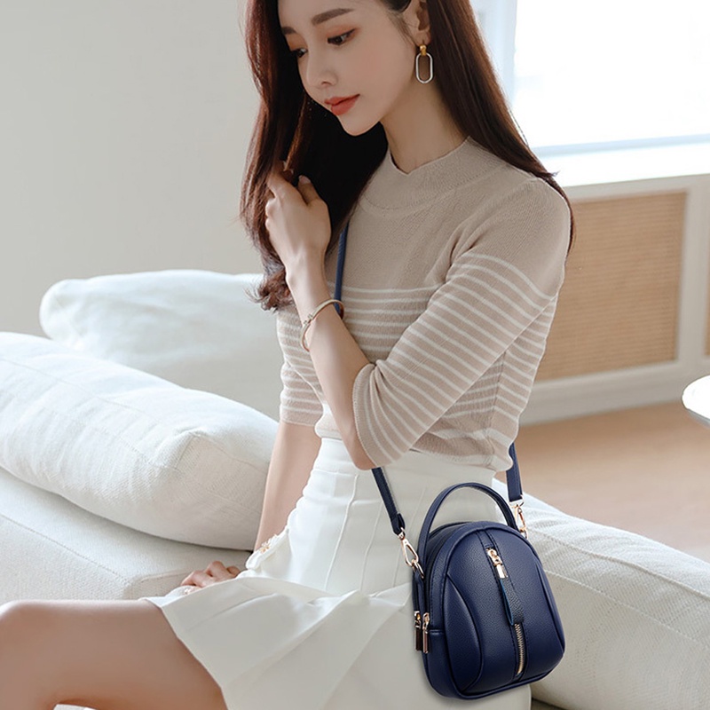 Ielgy Túi Đeo Chéo Nhiều Ngăn Phong Cách Hàn Quốc Cho Nữ