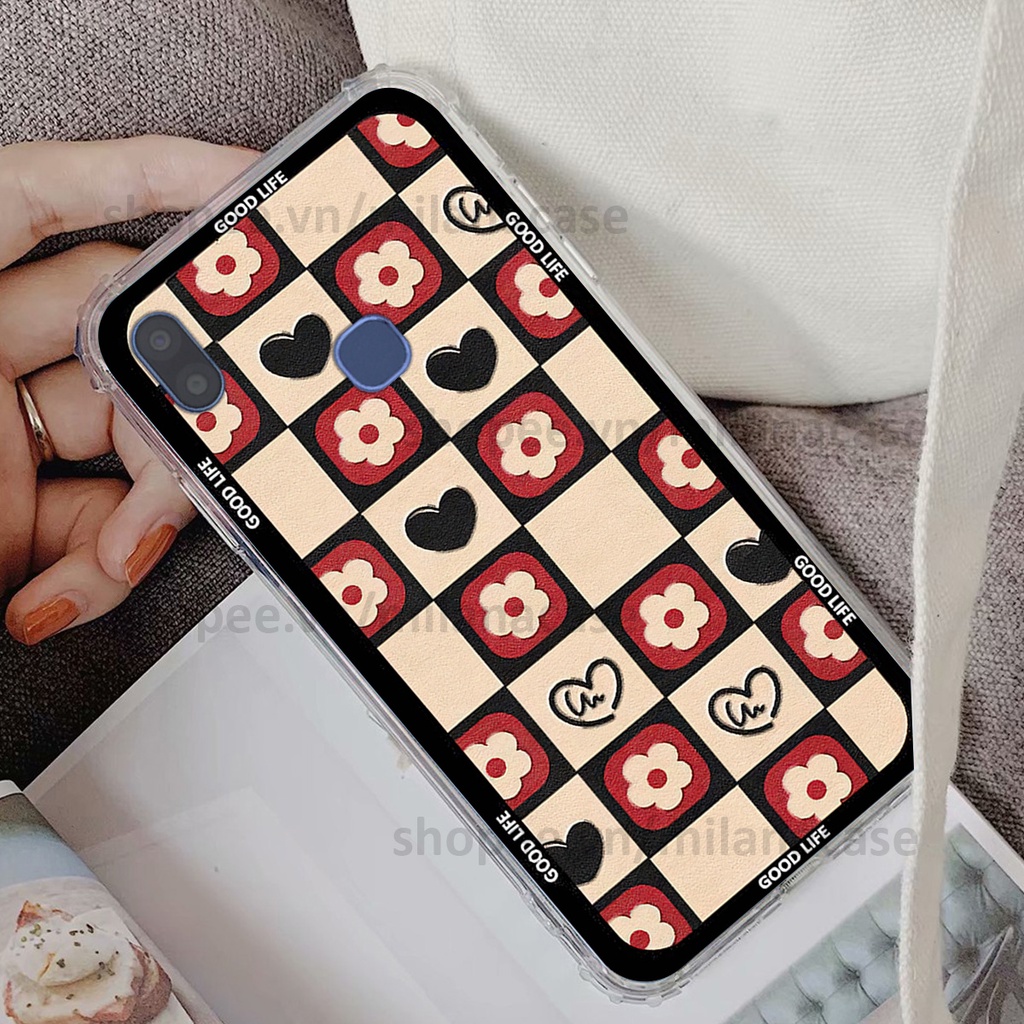 Ốp Vsmart Joy 1 / Joy 1 Plus / Joy1+ in hình caro trái tim siêu đẹp, siêu nét đầy phong cách cá tính