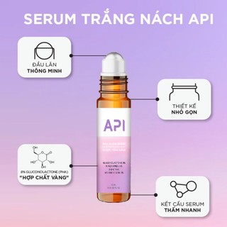 Serum giảm thâm nách, làm trắng nách API, lăn nách mờ thâm, cấp ẩm Mee Natural 10ml
