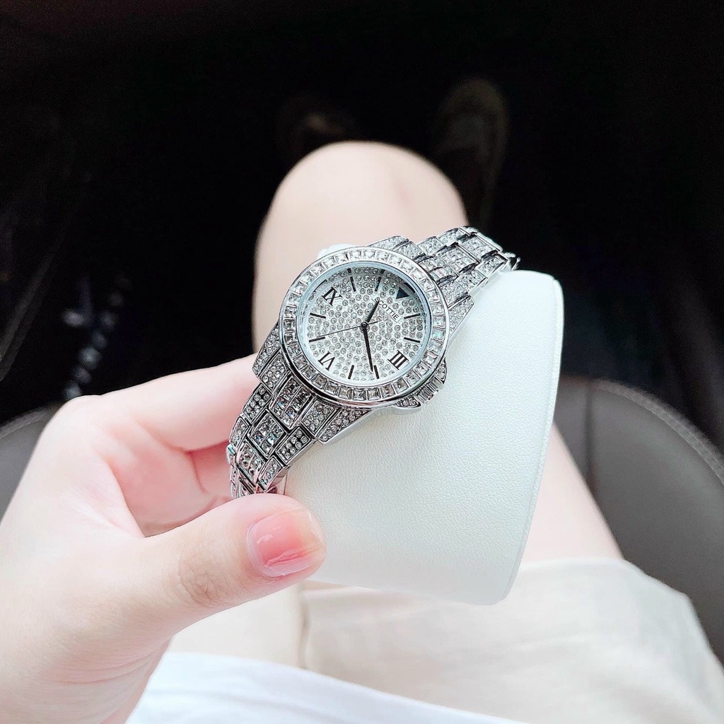 Đồng Hồ Nữ, đồng hồ Scotte,dây kim loại đính đá cao cấp, chống nước , thời trang , bảo hành 12 tháng