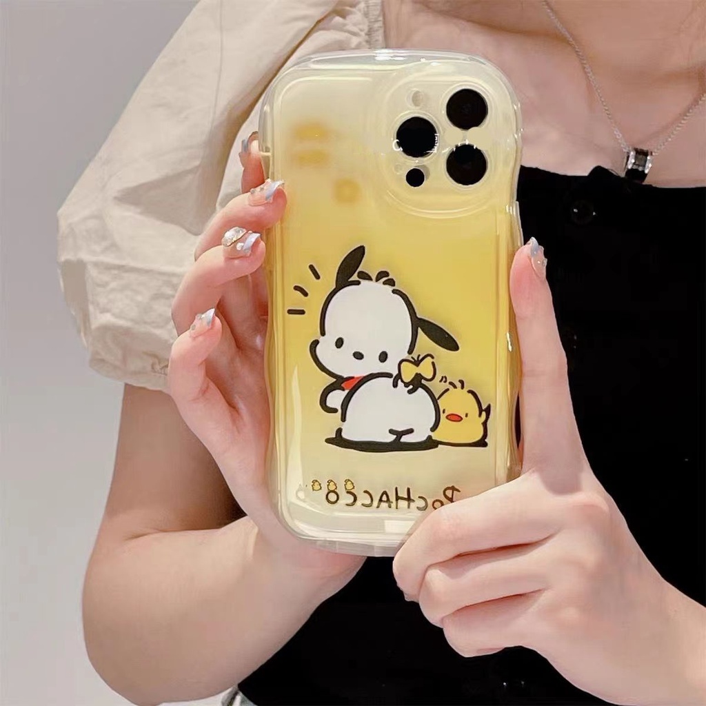 Ốp Điện Thoại Dẻo Trong Suốt Họa Tiết Chú Chó Cinnamon Chống Sốc Cho iPhone14 12 pro 7 118Plus xs 14 xr 13