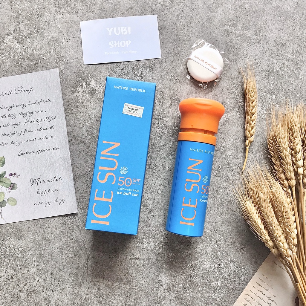 Kem chống nắng ICE SUN NATURE REPUBLIC SPF50 PA chính hãng Hàn Quốc - YUBI SHOP
