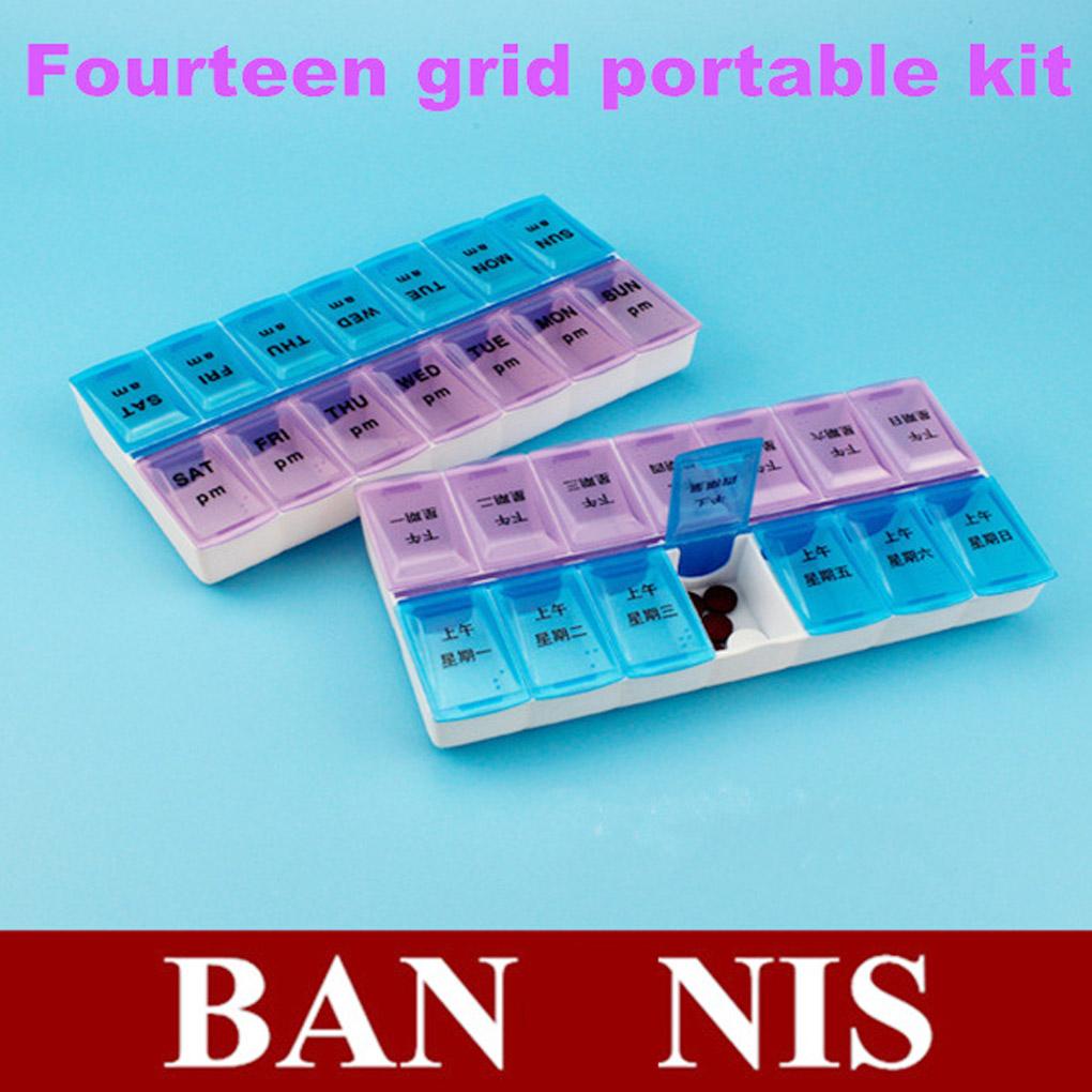 Hộp Đựng Thuốc Theo Tuần 7 Ngày 14 Ngăn Tiện Dụng