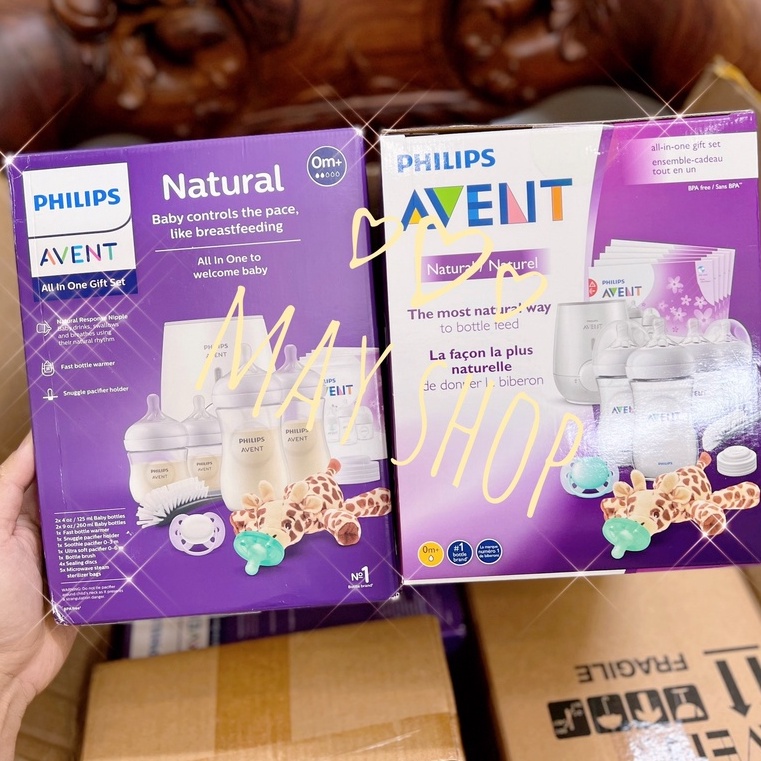 Giftset Máy hâm sữa Philips Avent 5 in1 hàng Mỹ