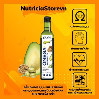 Dầu omega 3,6,9 puria hạt óc chó dầu oliu ăn dặm cho bé