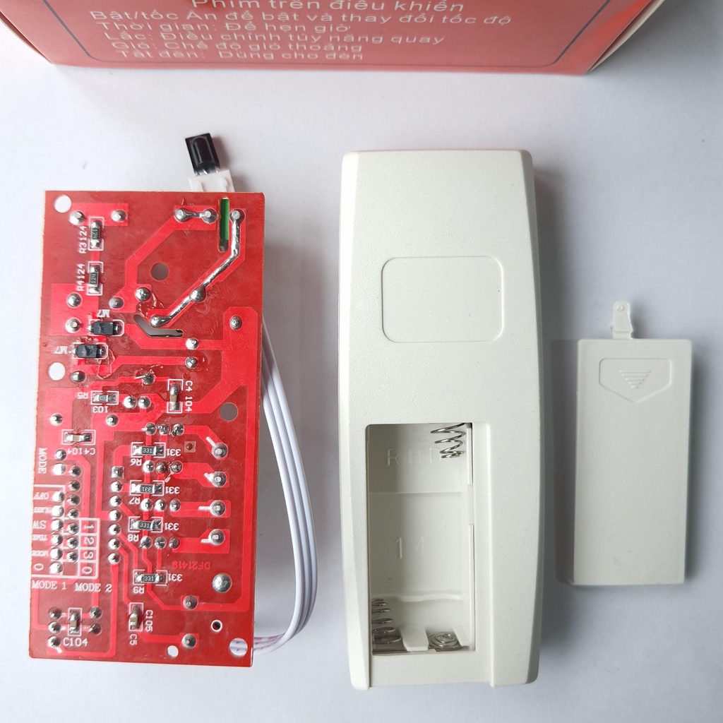 Bộ điều khiển quạt từ xa biến quạt thường thành quạt điều khiển từ xa INVERTECH CHẤT LƯỢNG CAO có cầu chì sơ đồ đấu nối