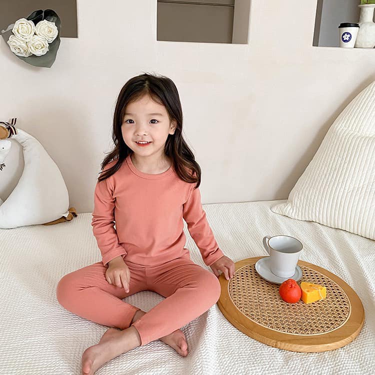 ( 7-25kg ) Bộ Tăm Cổ Trụ Cho Bé Gái Chạy Sóng Cực Xinh, Bộ Thu Đông Dài Tay Cho Bé Gái, Đồ Ngủ Bé Gái