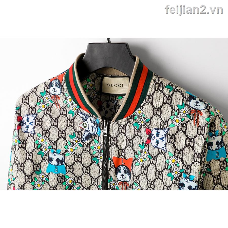Mới_gucci Áo Khoác bomber In Họa Tiết Đa Dạng Cho Nam Bollouson S-XXXL ZO105