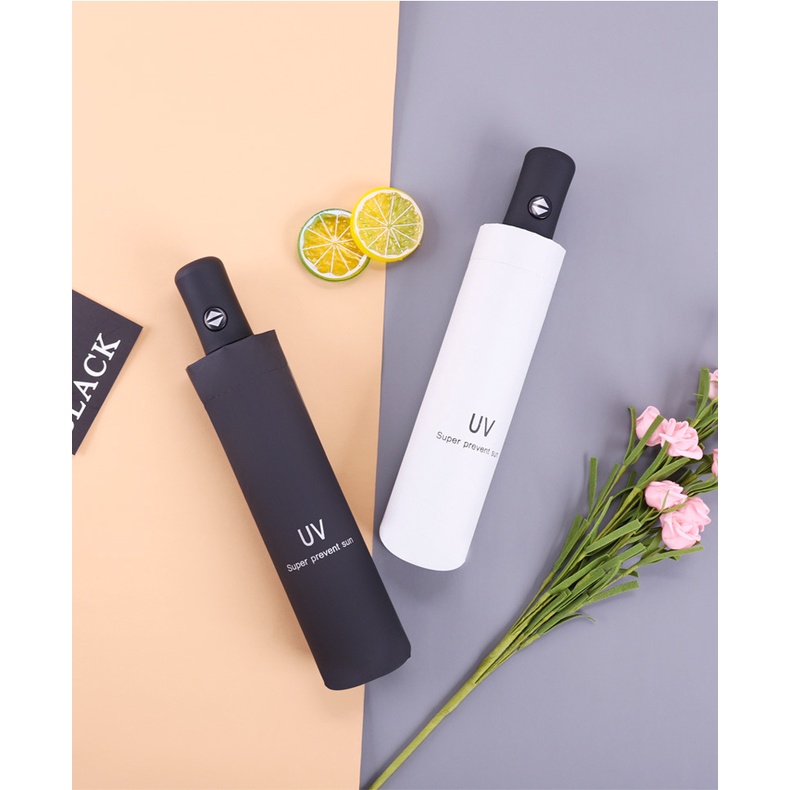 [Tặng vỏ bọc ô] Ô Tự Động 2 Chiều Có Nút Đóng Mở Gấp Gọn Phủ Lớp Chống Tia UV 2 Lớp , Ô Dù Chống Nắng Chất Lượng Cao