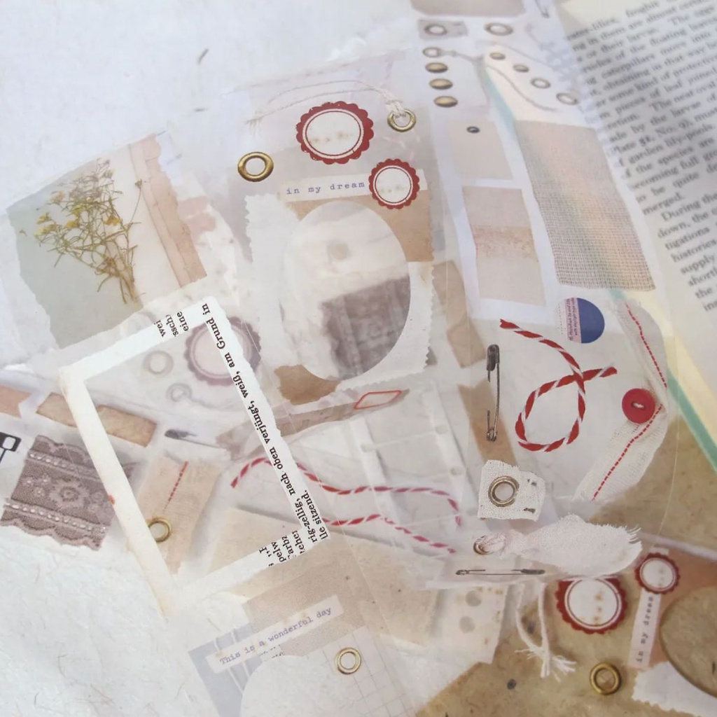 Pet tape vintage frame chiết chu kì 200cm Asteroid meohime