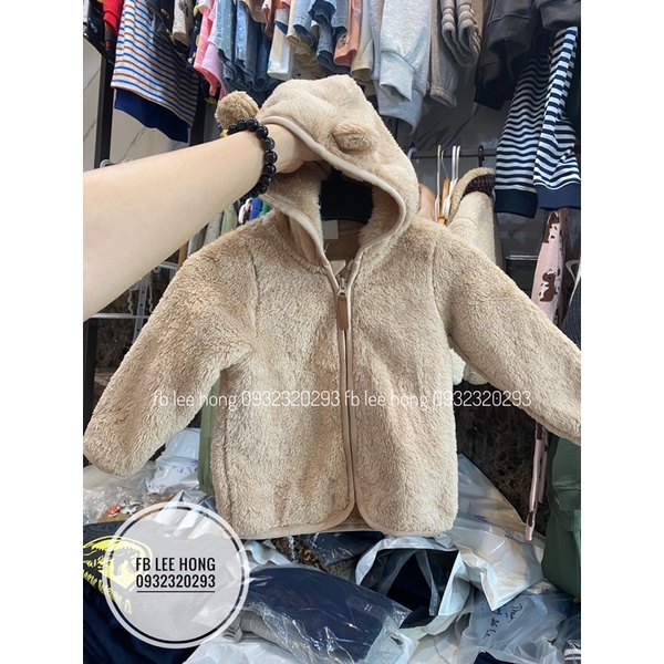 Áo khoác lông gấu Hm tuồn