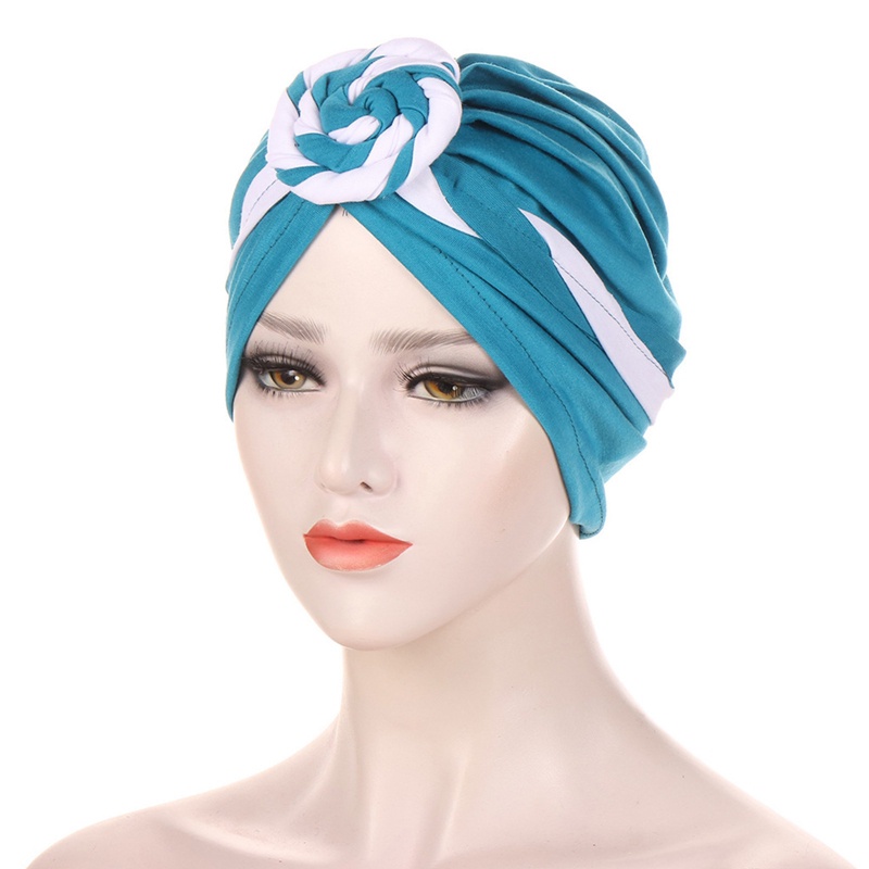 1 Mũ Turban Co Giãn Hai Màu Sắc Thời Trang Dành Cho Nữ