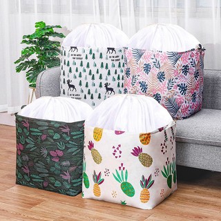 Túi vải canvas đựng đồ size lớn 100L - Giỏ đựng quần áo chăn màn tiện lợi