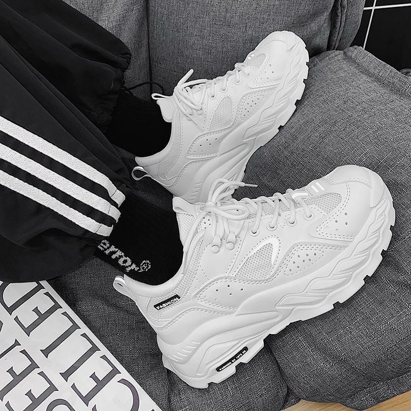 🔔 Nhập mã giảm giá 🇰🇷Giày Thể Thao Sneaker Trắng phản quang phiên bản Hàn Quốc ZL581