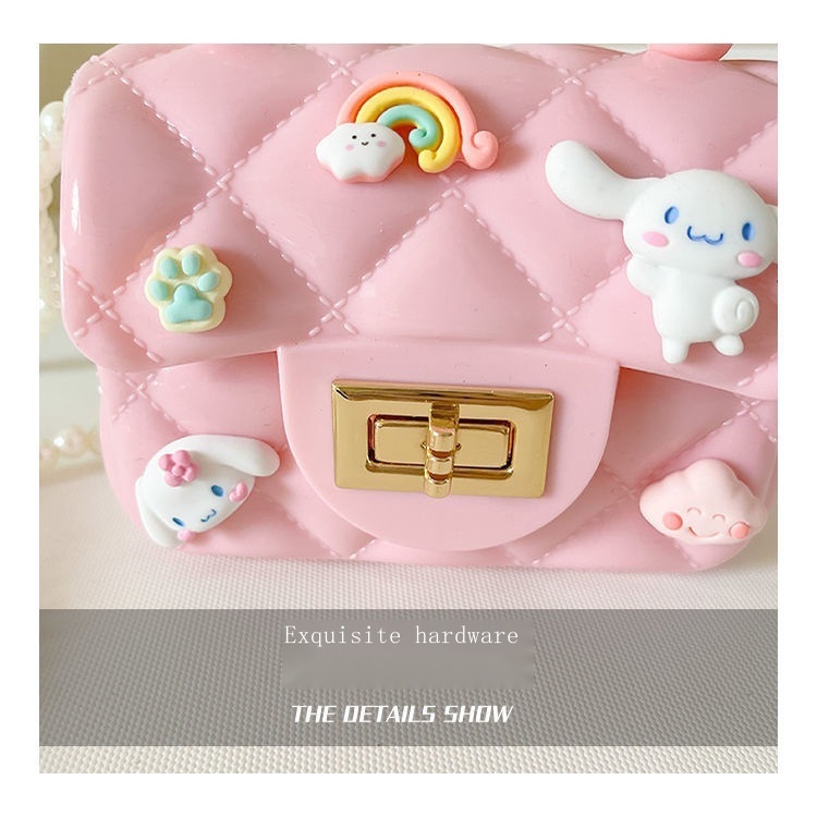 Túi Đeo Chéo Một Bên Vai Đính Ngọc Trai Dễ Thương Thời Trang 2022 Dành Cho Bé Gái