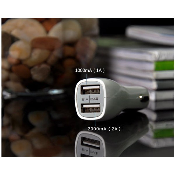 Củ Sạc Nhanh Trên Xe Hơi, Ô Tô SUNTEK Arun C201 - 2 Cổng USB 1A/2.1A - Hàng Chính Hãng - Bảo hành 1 năm