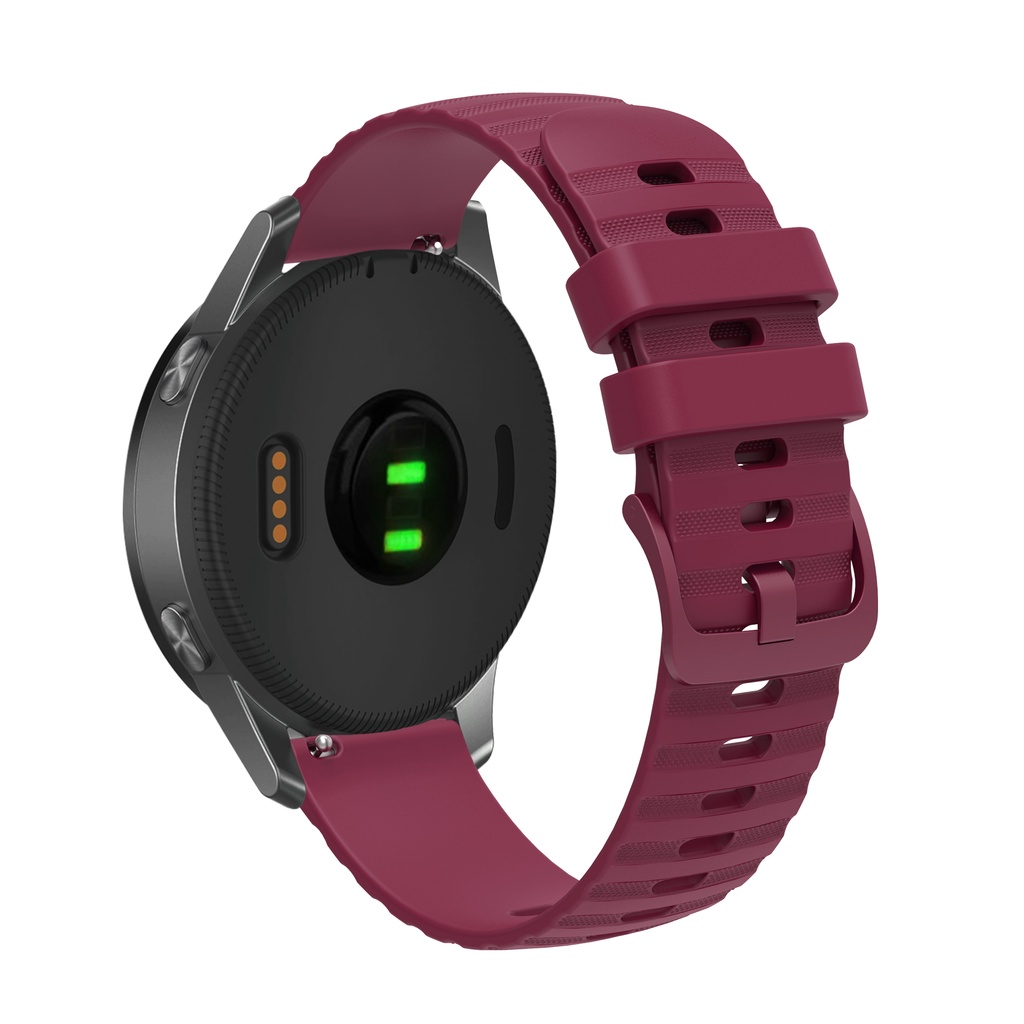 Dây Đeo Silicon 18 20 22mm Cho Garmin Vivoactive 4S 4 3 Forerunner 255 255s 245 645 Music 158 55 Venu SQ 2 2s Plus