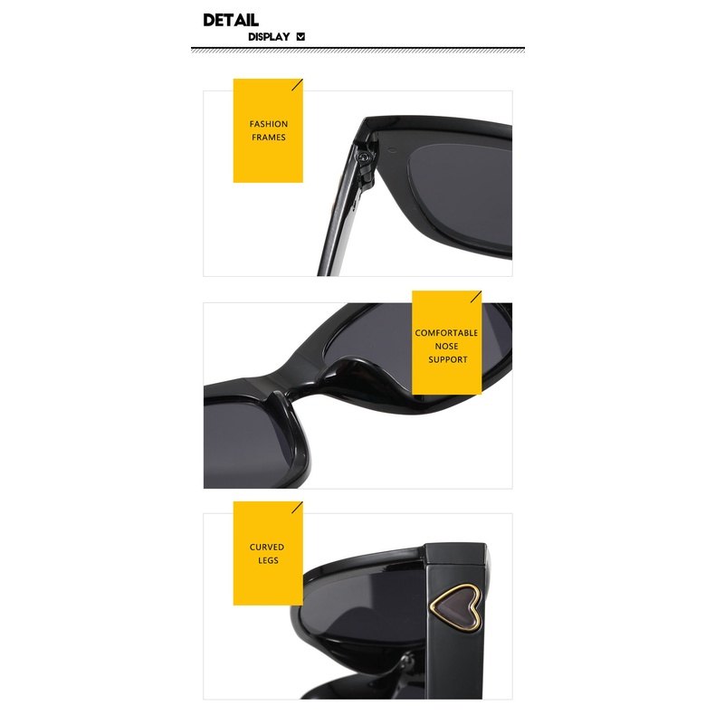 Kính Mát Hình Trái Tim Chống Tia UV400 Sự Bảo Vệ