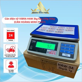 Cân Điện Tử Vibra Japan HAW [3kg/0.1g] - [6kg/0.2g] - [15kg/0.5g] - [30kg/1g] Chính xác tuyệt đối