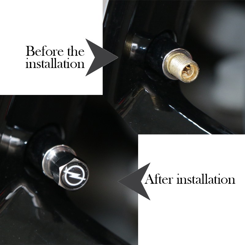 Bộ 4 Nắp Bịt Đầu Van Cảm Biến Áp Suất Lốp TPMS Ô Tô Xe Máy