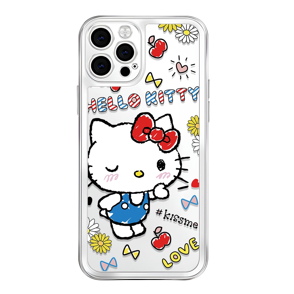 Ốp Điện Thoại Trong Suốt Hình hello kitty Cho iphone 14ProMax 14Plus 13 11 12 7 Plus X XR