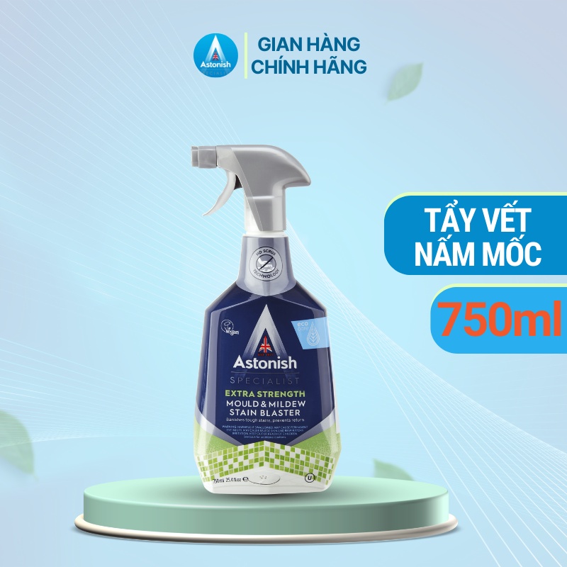 Tẩy nấm mốc Astonish 750ml dung dịch tẩy mốc silicon cao su tường nhà phòng tắm nhà bếp khu vực ẩm thấp C1120