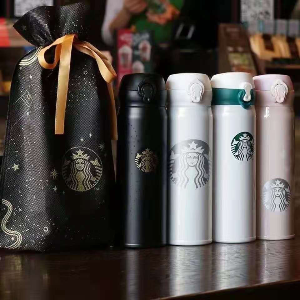 Bình giữ nhiệt 500ml STARBUCKS chất liệu thép không gỉ 304