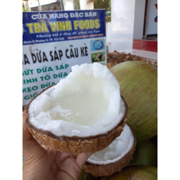 Dừa Sáp Cầu Kè Cơm Siêu Dày