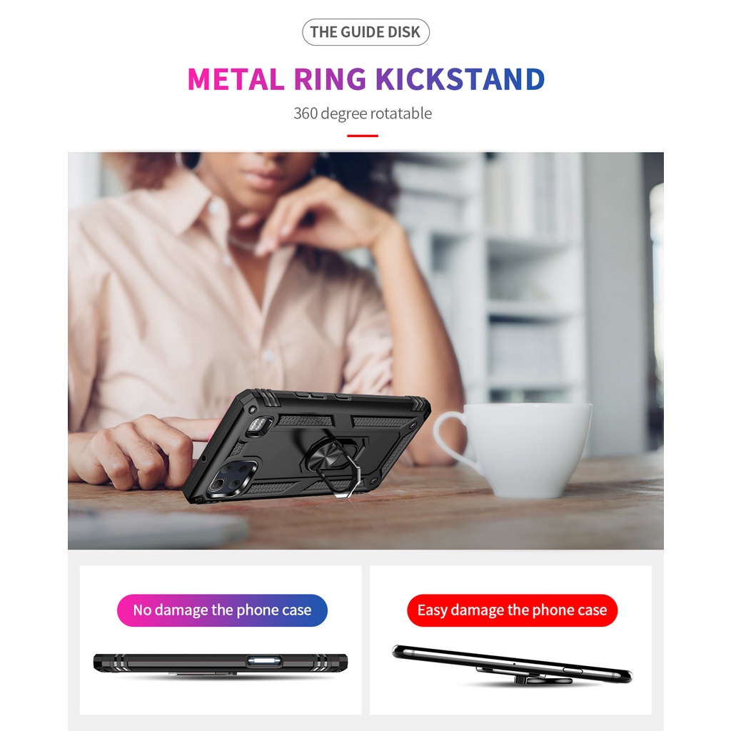 Ốp Điện Thoại Cứng Có Thanh Trượt Kiểu Quân Đội Cho LG K51 K61 K92 5G K53 K52 K51S K22 Q51 Q61