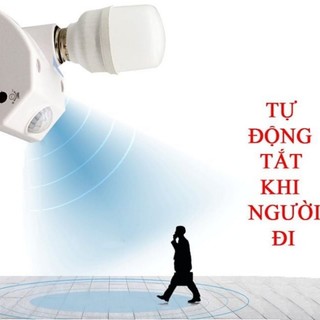 Đui đèn cảm ứng hồng ngoại E27