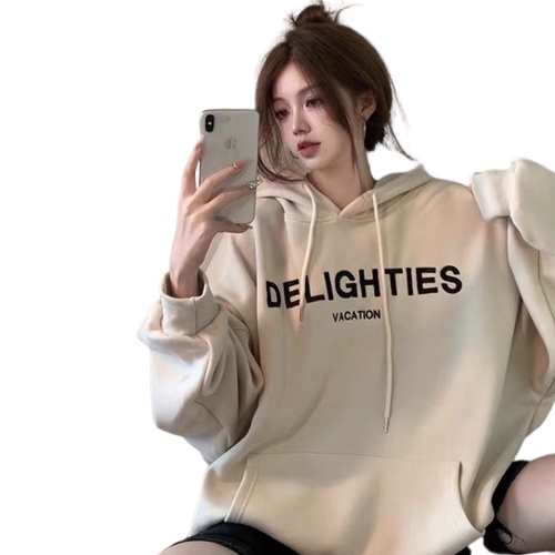 Áo hoodie in chữ DELIGHTIES áohoodie [M3]