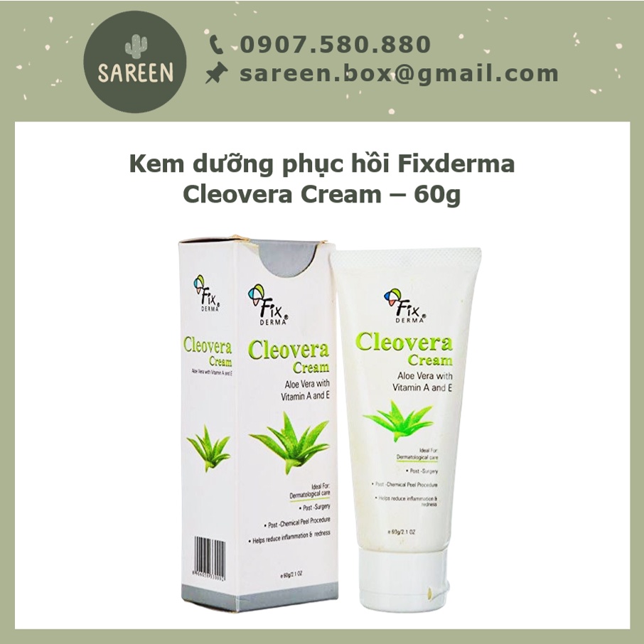Kem dưỡng phục hồi Fixderma Cleovera Cream – 60g