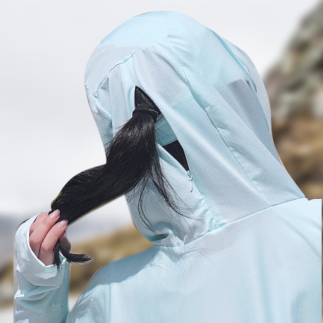 Combo Mũ và Áo Khoáng Chống Nắng Chống UV - Có Thể Tách Ra Được - Vừa Có Mũ Trùm &amp; Mũ Riêng - Chất Lụa Lạnh - Loại Dầy