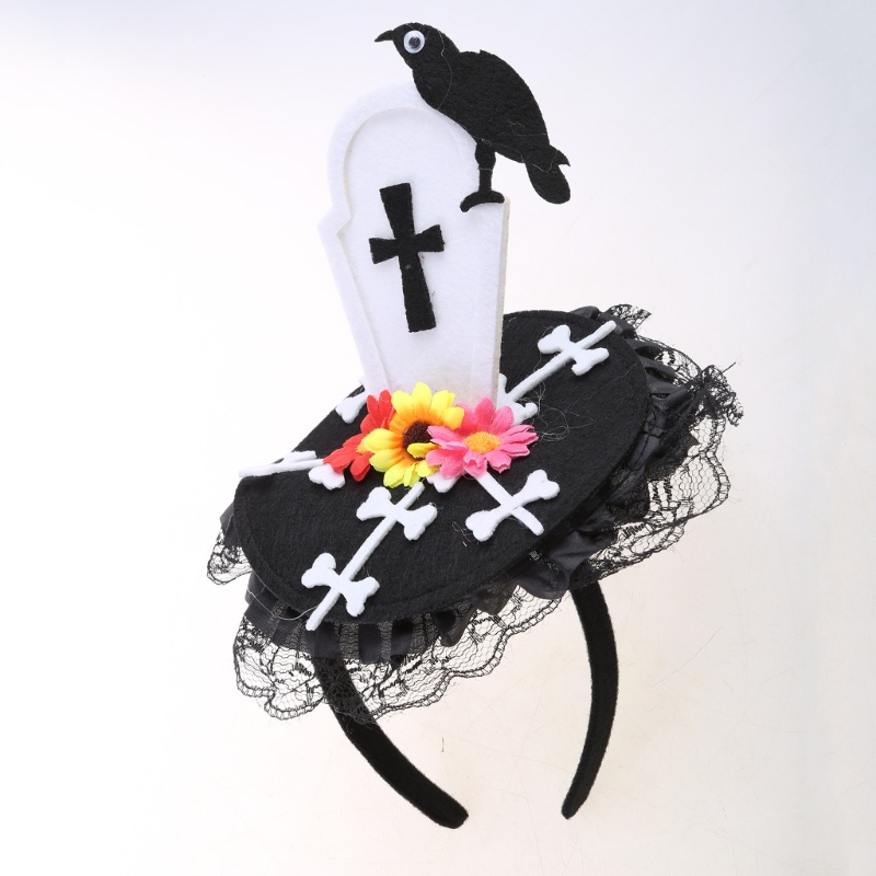 Flgo Băng Đô Phong Cách Halloween Đính Đá Độc Đáo